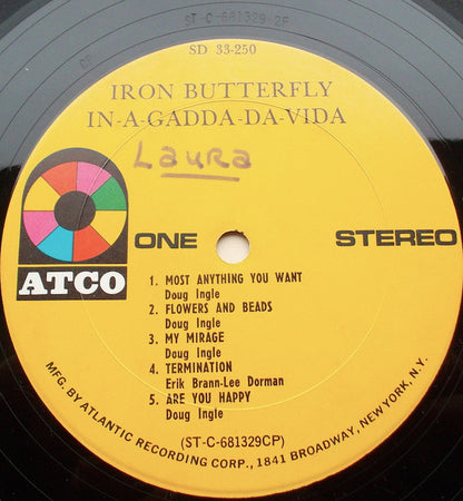 Iron Butterfly - In-A-Gadda-Da-Vida - LP 3