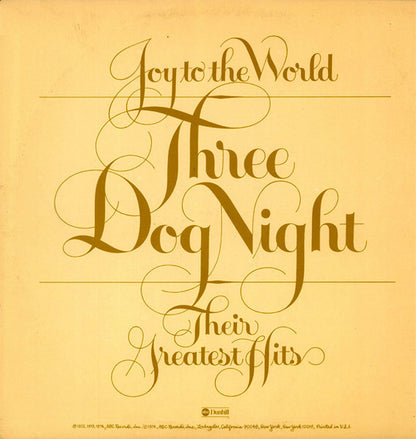 Three Dog Night - Joy To The World - Their Greatest Hits - LP 2