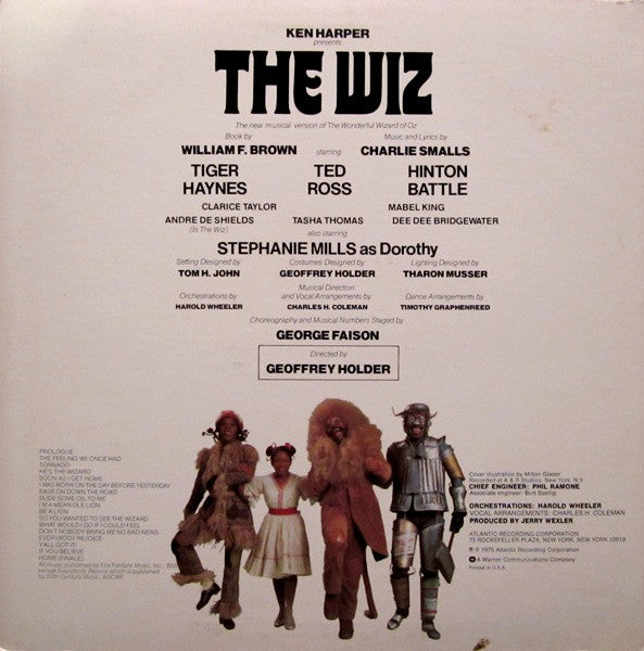 Charlie Smalls - Original Cast* - The Wiz (The Super Soul Musical "Wonderful Wizard Of Oz") - LP 2