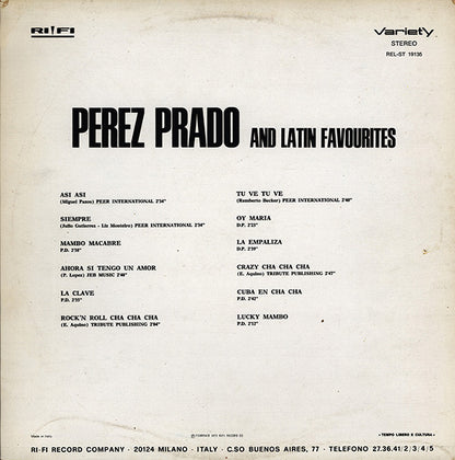Perez Prado - Perez Prado And Latin Favourites - LP 2