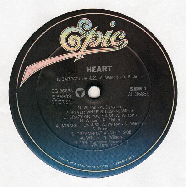 Heart - Greatest Hits / Live - Vinyl, LP, Compilation, Reissue, Stereo 3