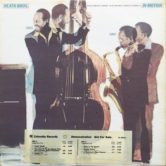 Heath Bros. - In Motion - VINTAGE vinyl record for sale