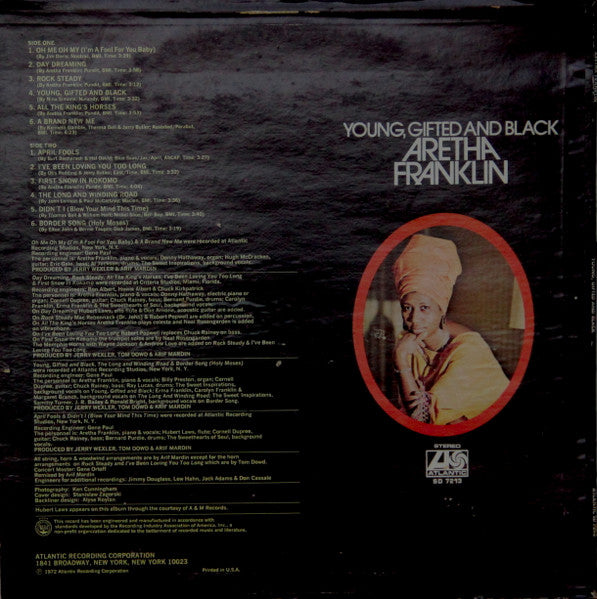 Aretha Franklin - Young, Gifted And Black - LP 2