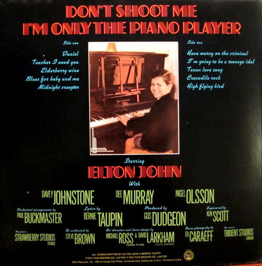 Elton John - Don't Shoot Me I'm Only The Piano Player - LP 2