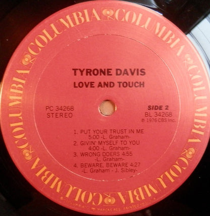 Tyrone Davis - Love And Touch - LP 3