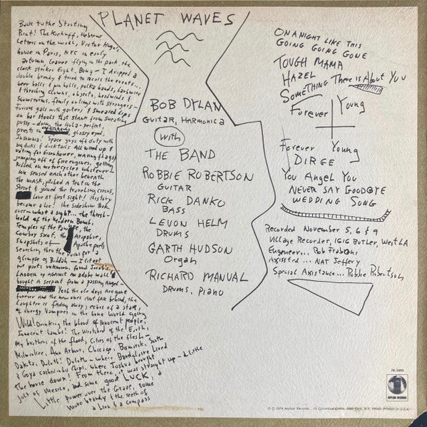 Bob Dylan - Planet Waves - LP 2