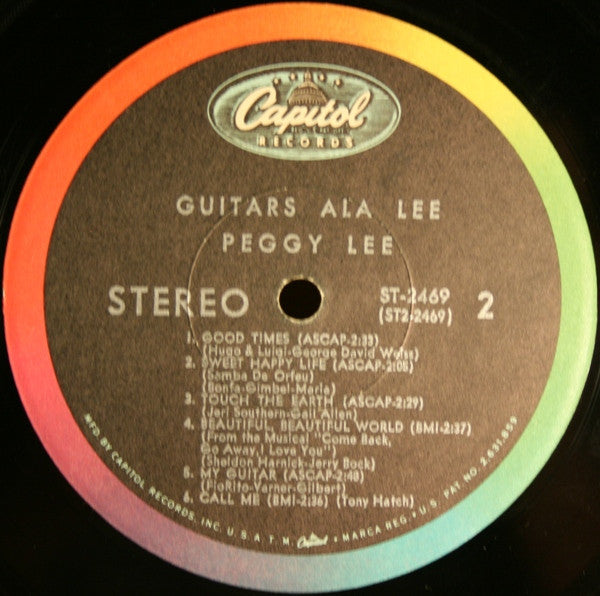 Peggy Lee - Guitars Ala Lee - Vinyl, LP, Album, Stereo 4