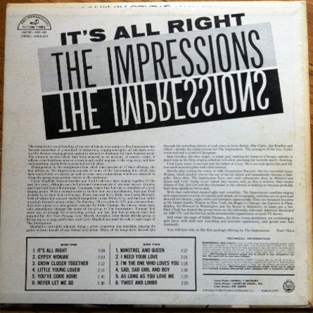 The Impressions - The Impressions - LP 2