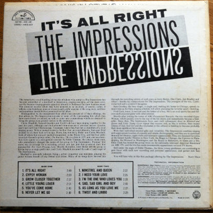 The Impressions - The Impressions - LP 2
