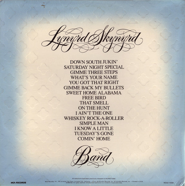 Lynyrd Skynyrd Band - Gold & Platinum - LP 2