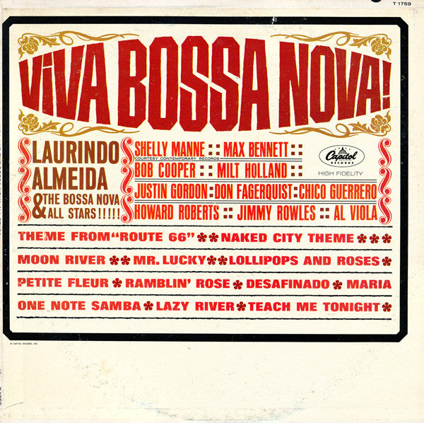 Laurindo Almeida - Viva Bossa Nova - VINTAGE vinyl record for sale