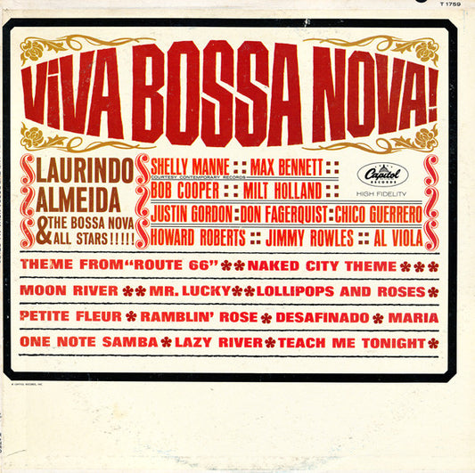 Laurindo Almeida - Viva Bossa Nova - VINTAGE vinyl record for sale