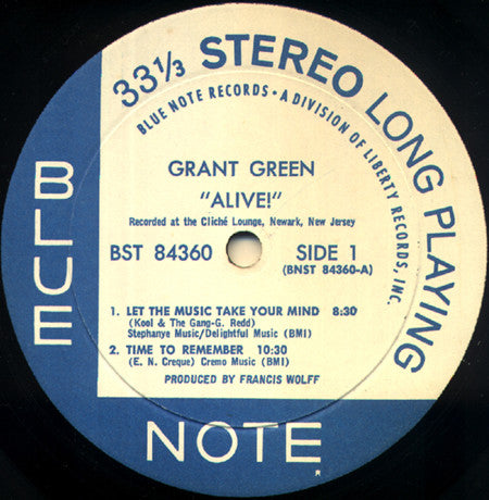 Grant Green - Alive! - LP 3