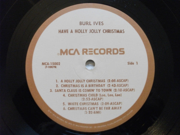 Burl Ives - Have A Holly Jolly Christmas - LP 3