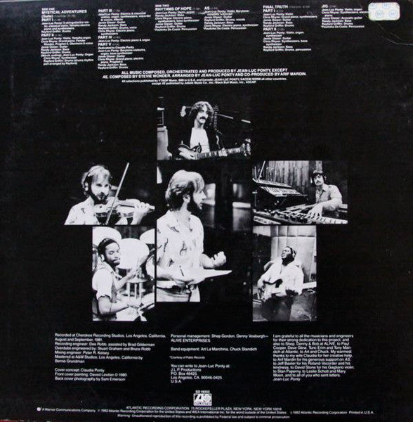 Jean-Luc Ponty - Mystical Adventures - LP 2