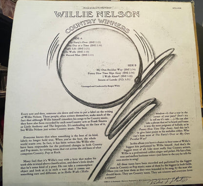 Willie Nelson - Country Winners - LP 2