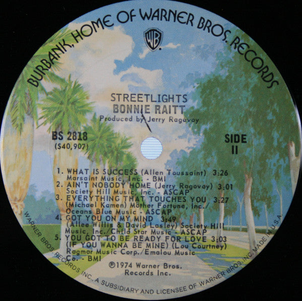 Bonnie Raitt - Streetlights - LP 4