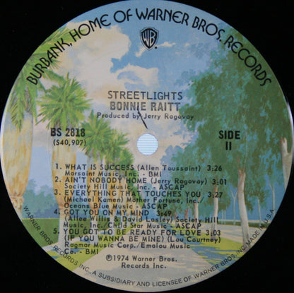 Bonnie Raitt - Streetlights - LP 4