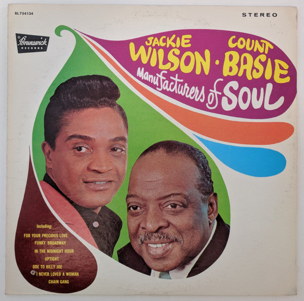 Jackie Wilson - with Count Basie Manufacturers of Soul - VINTAGE vinyl record for sale