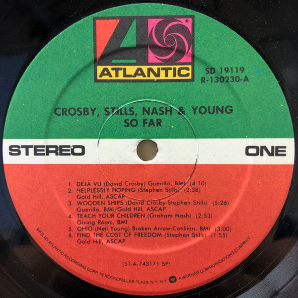 Crosby, Stills, Nash & Young - So Far - LP 3
