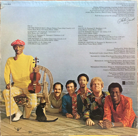 Papa John Creach & Midnight Sun - I'm The Fiddle Man - LP 2