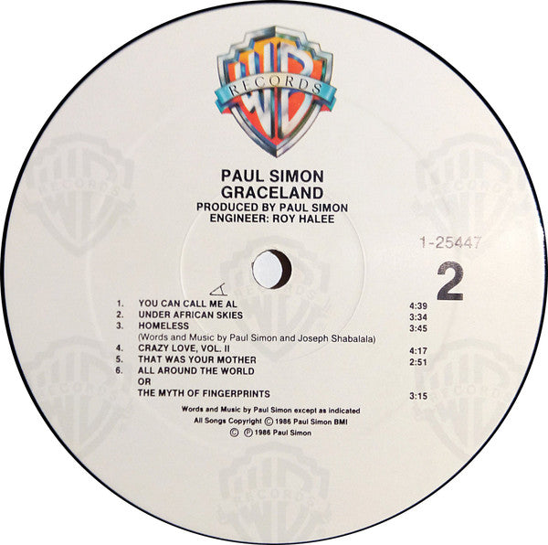 Paul Simon - Graceland - LP 4
