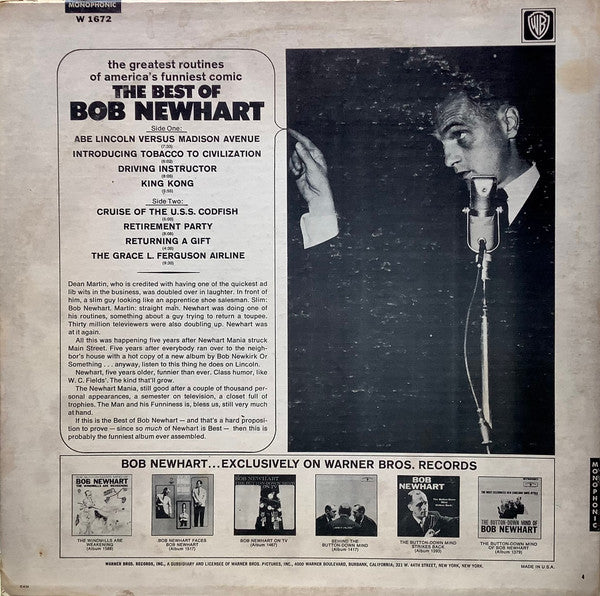 Bob Newhart - The Best Of Bob Newhart! - LP 2