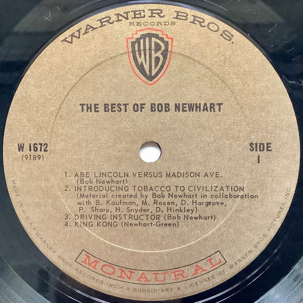 Bob Newhart - The Best Of Bob Newhart! - LP 3