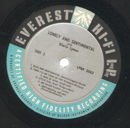 Gloria Lynne - Lonely And Sentimental - LP 3