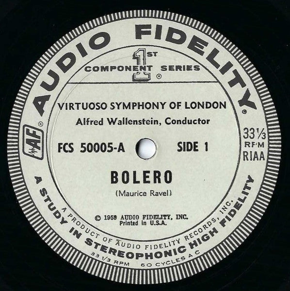 Ravel / Bizet - Alfred Wallenstein, Virtuoso Symphony Of London - Bolero / Carmen Suite - LP 3