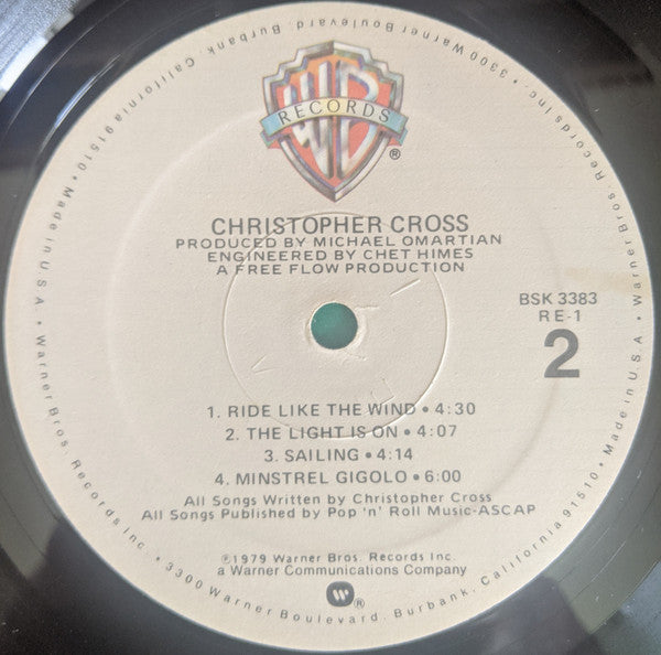 Christopher Cross - Christopher Cross - LP 4