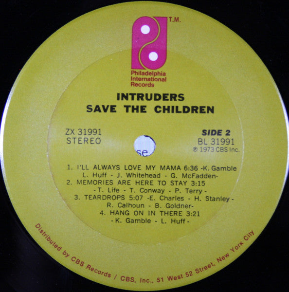 Intruders - Save The Children - LP 4