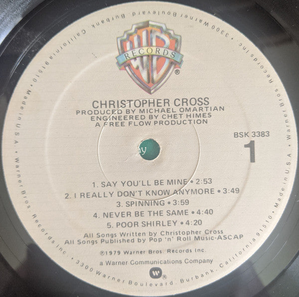 Christopher Cross - Christopher Cross - LP 3