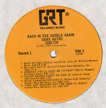 Gene Autry - Back In The Saddle Again (22 All-Time Favorites!) - LP 3