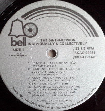 The 5th Dimension - Individually & Collectively - LP 3