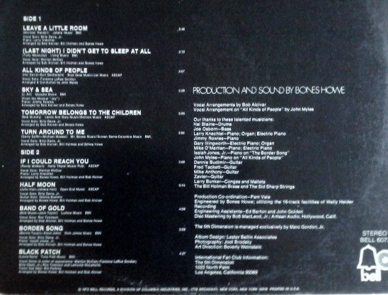 The 5th Dimension - Individually & Collectively - LP 2