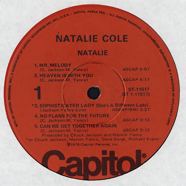 Natalie Cole - Natalie - LP 3
