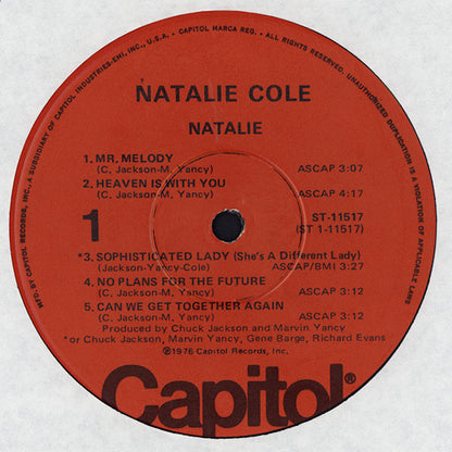 Natalie Cole - Natalie - LP 3