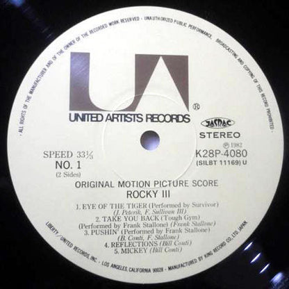 Bill Conti - Rocky III - Original Motion Picture Score - LP 4