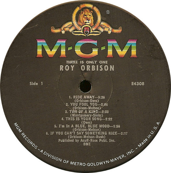 Roy Orbison - There Is Only One Roy Orbison - LP 3