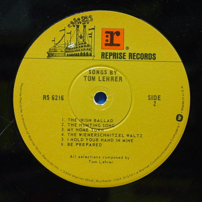 Tom Lehrer - Songs By Tom Lehrer - LP 4