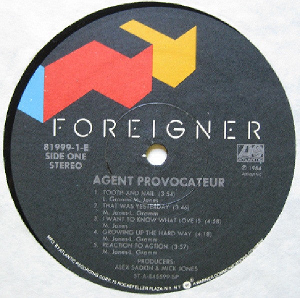 Foreigner - Agent Provocateur - LP 4