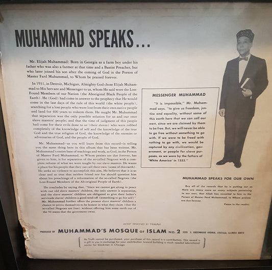 Elijah Muhammad - Muhammad Speaks: The Time Of Judgement, Volume 2, Part I - LP 2