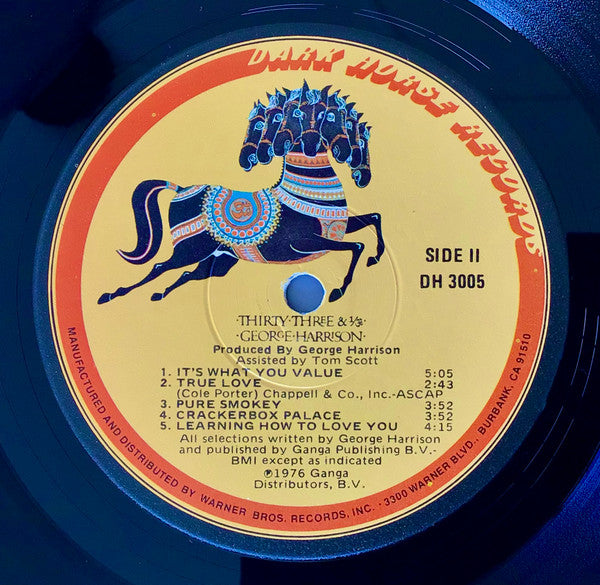 George Harrison - Thirty Three & 1/ૐ - LP 4