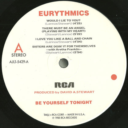Eurythmics - Be Yourself Tonight - LP 4