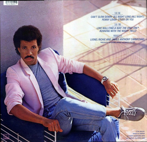 Lionel Richie - Can't Slow Down - LP 2