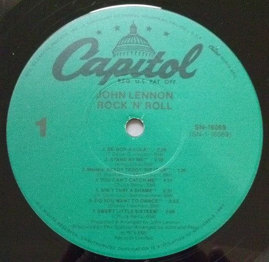 John Lennon - Rock 'N' Roll - LP 3