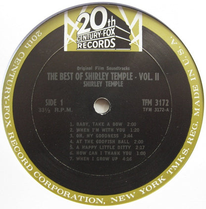 Shirley Temple - The Best Of Shirley Temple Vol. ll - LP 3