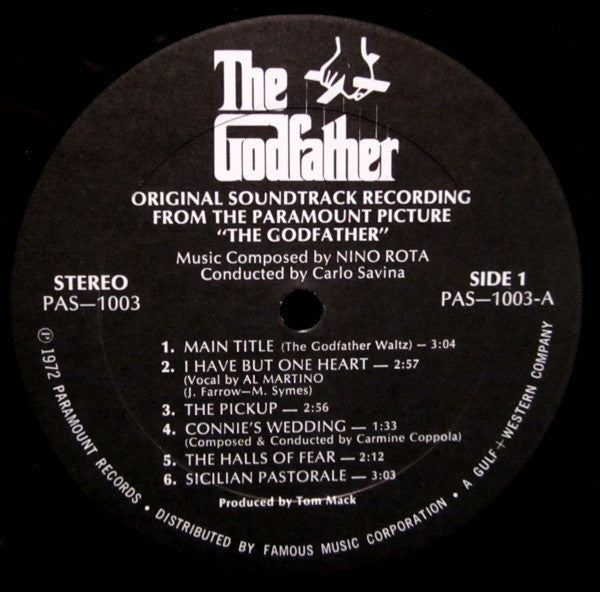 Nino Rota - The Godfather (Original Soundtrack Recording) - LP 2