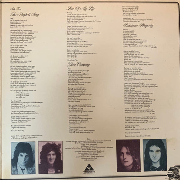 Queen - A Night At The Opera - LP 3